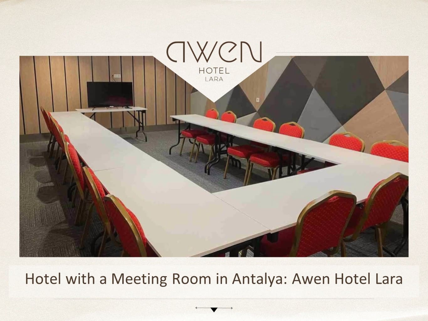 Hotel with a Meeting Room in Antalya: Awen Hotel Lara